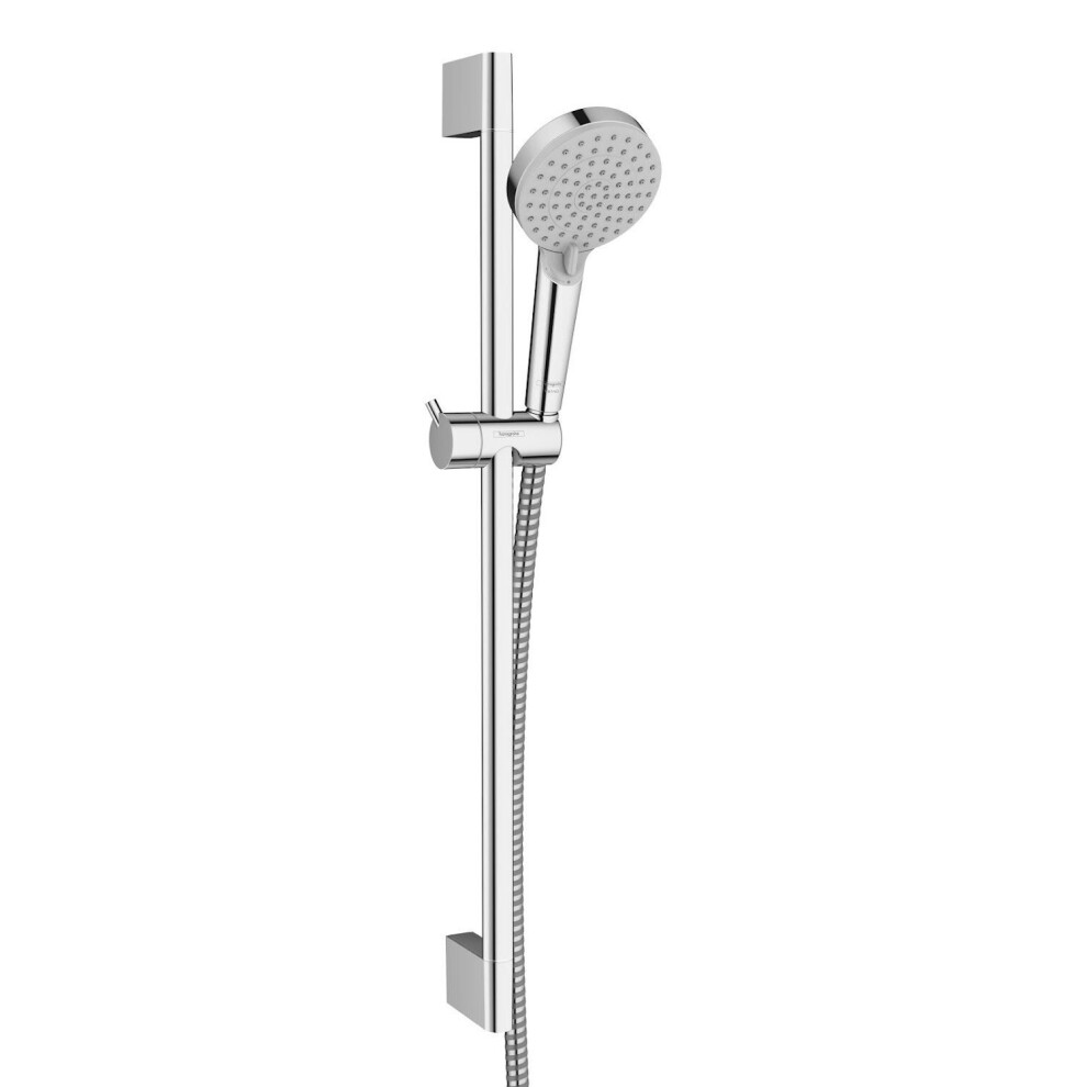 Hansgrohe Vernis Blend Shower Riser Kit Handset Hose Adjustable Round Chrome