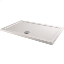 Modern Rectangle Shower Tray 800 x 700mm Low Profile Slimline Lightweight White
