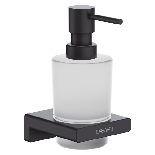 Hansgrohe Hansgrohe AddStoris Bathroom Liquid Soap Dispenser Black Wall Mounted Modern