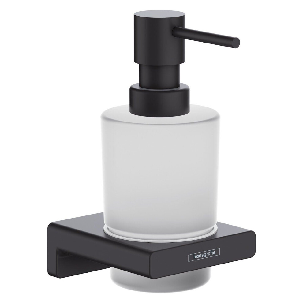 Hansgrohe AddStoris Bathroom Liquid Soap Dispenser Black Wall Mounted Modern