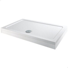 Modern Rectangle Shower Tray 800 x 700mm Easy Plumb Slimline Lightweight White