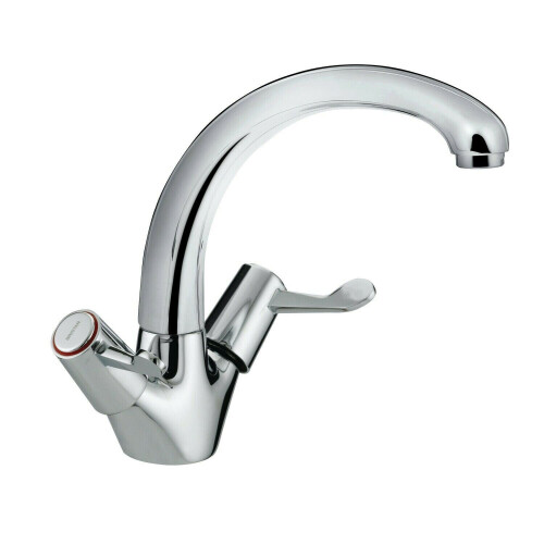 Bristan Bristan Value Kitchen Sink Mixer Tap Double Lever Single Flow Chrome