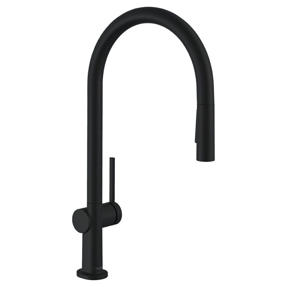 Hansgrohe Talis Kitchen Mixer Tap Single Lever Modern Black Pull Out Spout