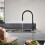 Hansgrohe Hansgrohe Talis Kitchen Mixer Tap Single Lever Modern Black Pull Out Spout 6