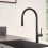 Hansgrohe Hansgrohe Talis Kitchen Mixer Tap Single Lever Modern Black Pull Out Spout 2