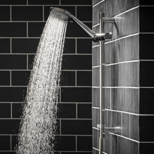 Triton Triton Universal Shower Head 3 Spray High Flow Bathroom High Pressure Chrome 1