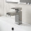 Modern Bathroom Square Mono Basin Sink Mixer Tap Waste Lever Handle Chrome 2