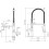 SinkEase Modern Mono Kitchen Mixer Tap Pull Out Dual Spout Spray Single Lever Chrome 3