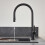 Hansgrohe Hansgrohe Talis Kitchen Mixer Tap Single Lever Modern Black Pull Out Spout 3