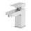 Modern Bathroom Square Mono Basin Sink Mixer Tap Waste Lever Handle Chrome 3