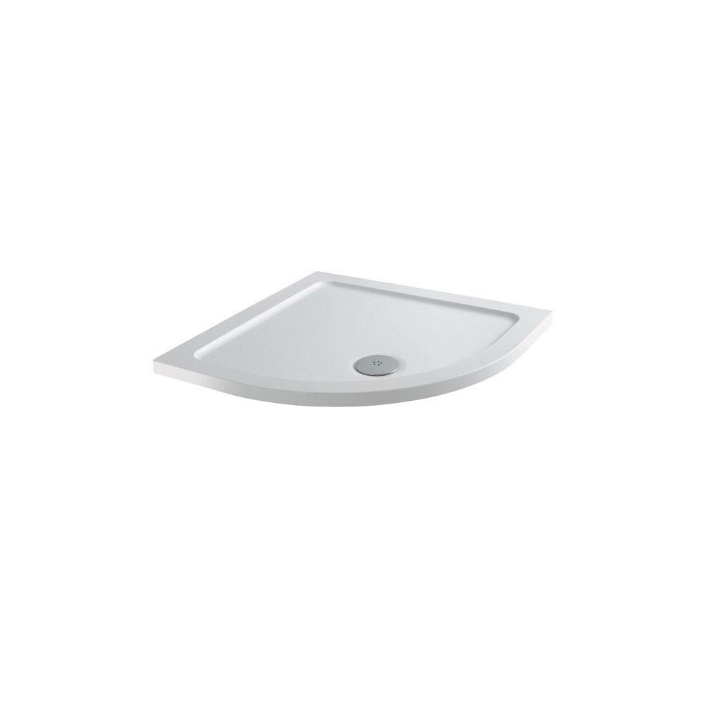 Hydrolux White Modern Quadrant Shower Tray 900 X 900Mm Low Profile Slimline Lightweight
