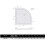Modern Quadrant Shower Tray 800 x 800mm Low Profile Slimline Lightweight White 6