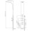 Thermostatic Shower Panel Column Tower Body Jets Twin Head Bathroom Silver 6