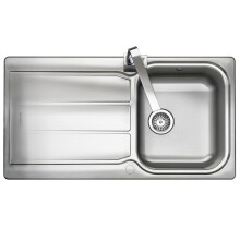 Rangemaster Glendale Kitchen Sink Single Bowl Stainless Steel Inset Waste Kit