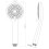 Triton Triton Universal Shower Head 3 Spray High Flow Bathroom High Pressure Chrome 4