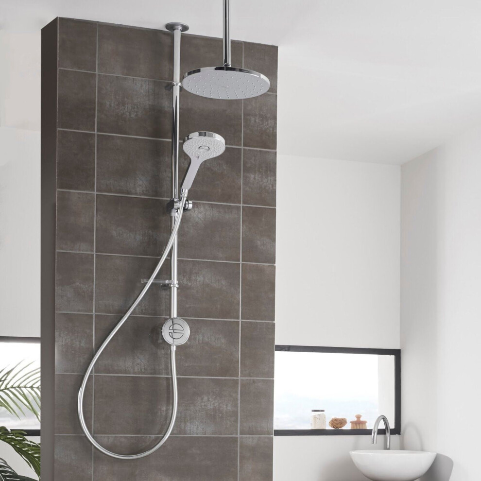 Aqualisa Unity Q Digital Shower Dual Exposed 250mm Drencher High Pressure/Combi