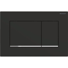 Geberit Sigma 30 Dual Push Button Flush Plate WC Concealed Cistern Black/Chrome