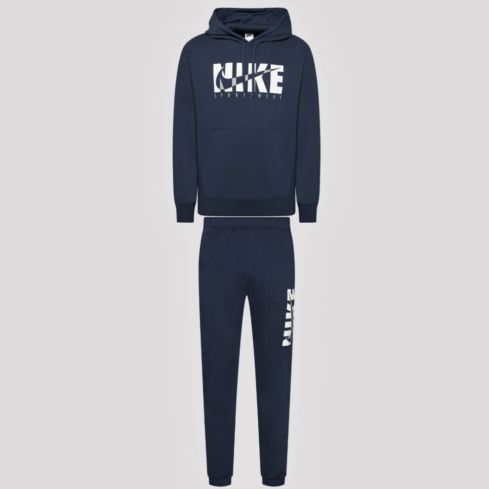 Nike air navy outlet tracksuit