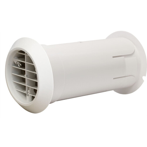 Manrose Manrose Extractor Fan Ducting Back Draught Shutter Internal Fit Wall Kit White