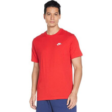 (Red, 2XL) Nike Mens Futura T Shirt Sportswear Club Swoosh Classic Logo Crew Neck Tee