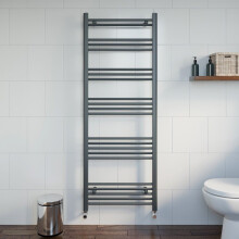 Modern Bathroom 1600 x 600mm Heated Towel Rail Radiator Straight Anthracite Flat