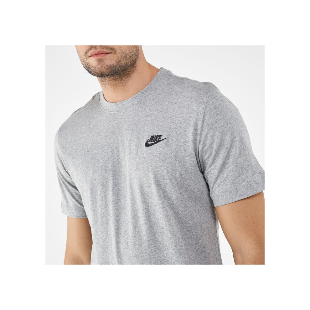 Nike Mens Futura T Shirt Sportswear Club Swoosh Classic Logo Crew Neck Tee