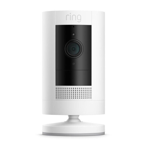 Ring Stick Up Cam Battery HD Security Camera with Two-Way Talk - White