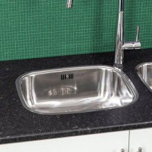 Reginox Comfort Single Bowl Kitchen Sink Stainless Steel Basket Strainer Waste