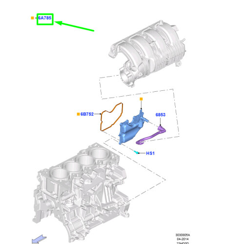 Séparateur D'huile (Oil Separator Assy) D'origine FORD Pour Fiesta MK6 WT - Référence 1702154 / 6M5G-6A785-AB - Pièce Neuve Et Authentique