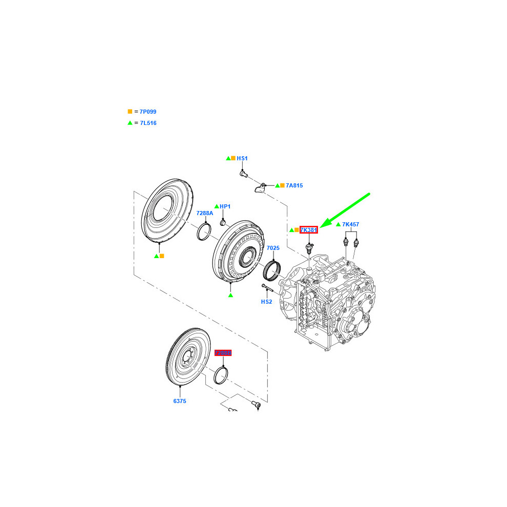 FORD KUGA MK1 C394 Gearbox Plug 1748707 7M5R-7J371-AF NEW GENUINE  