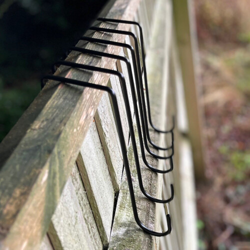 Selections 20cm Bracket Garden Fence Panel Hooks (Set of 6) 2