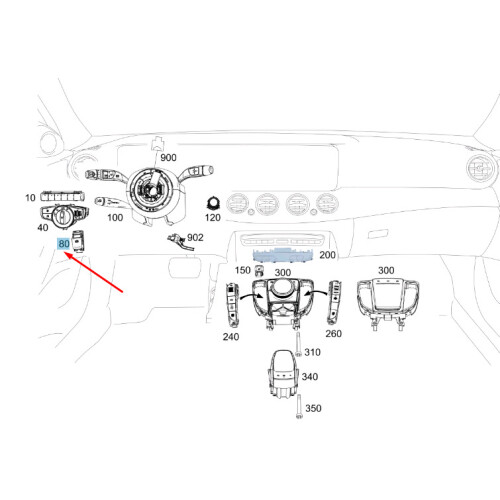 MERCEDESBENZ E W213 Electronic Parking Brake Switch A2139053803 NEW