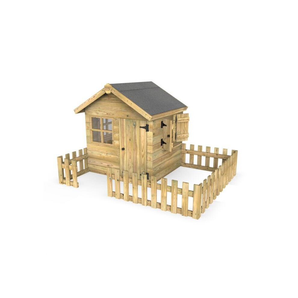 (Robin) Rebo Orchard 4ft x 4ft Childrens Wooden Garden Playhouse