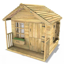 (Puffin) Rebo 5FT x 5FT Childrens Wooden Garden Playhouse