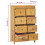 VidaXL vidaXL Kommode 55x30x90 cm Massivholz Teak 3