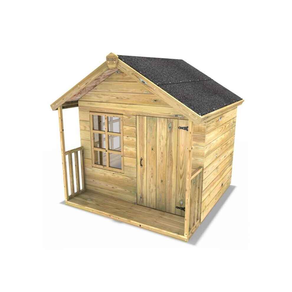 Rebo (Woodpecker) 5Ft X 5Ft Childrens Wooden Garden Playhouse