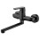 Wallmounted Kitchen Sink Tap Single Lever Black Finished Brass Unusual Shape 1