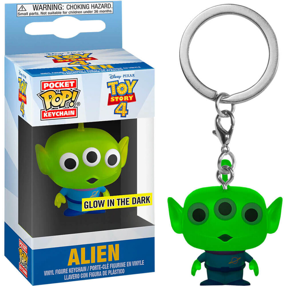 Toy Story 4 Alien Glow US Excl Pocket Pop! Keychain