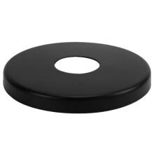 (3/4 Inch BSP) 26mm 3/4" Inch BSP Black Finished Steel Valve Tap Pipe Cover Collar 8mm High