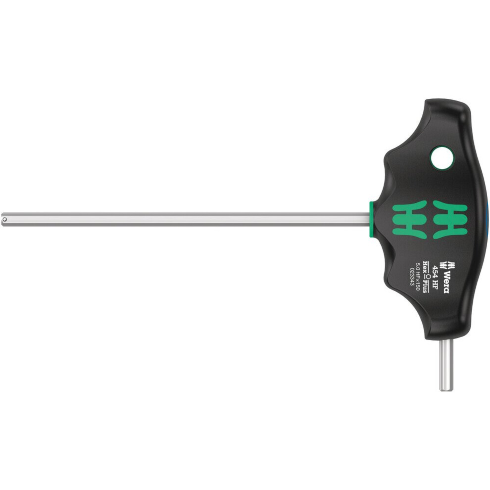 454 Hf T-Handle Hexagon Screwdriver Hex-Plus With Holding Function, 5 X 150 Mm 4013288207920
