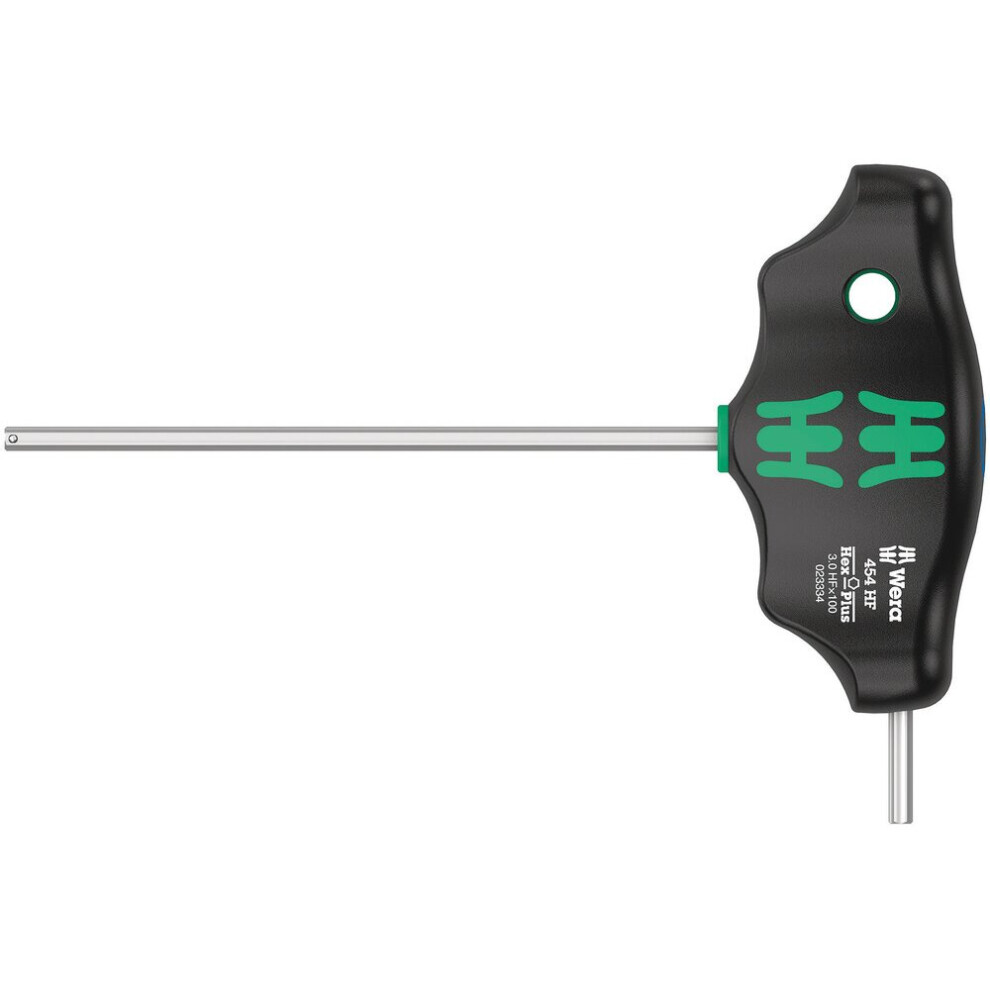 454 Hf T-Handle Hexagon Screwdriver Hex-Plus With Holding Function, 3 X 100 Mm 4013288207838