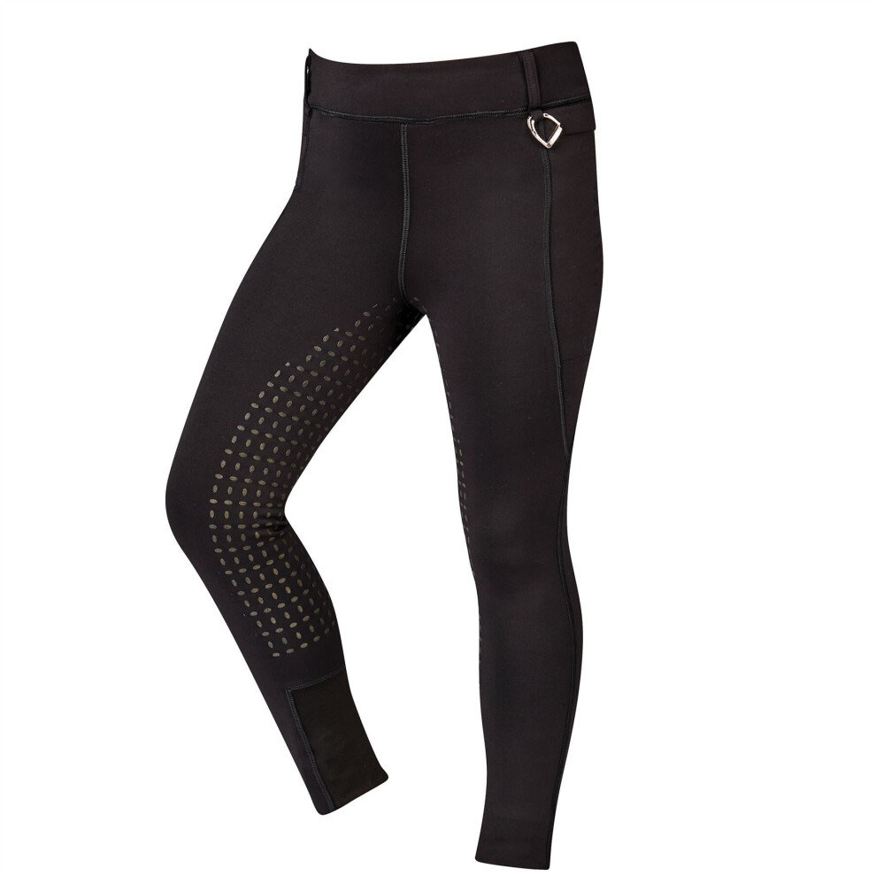 (Black, Childs 6/22 Inch) Dublin Warm It Thermodynamic Riding Tights