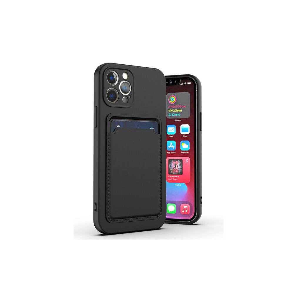 Silicone Card Holder Protection Case Compatible With Iphone 14Pro/15Pro In Black 5060986940207