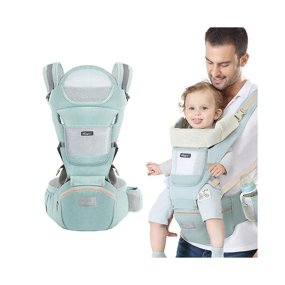 (Green) Baby Carrier Multifunction Newborn Waist Stool Baby Hip Seat For Infant Toddler Green