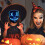 (Blue) Halloween Neon Stitches LED Mask Light Up Costume 8