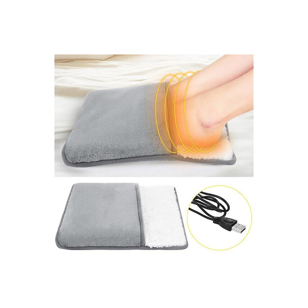 Electric Foot Heating Pad Winter Feet Warmer Flannel Thermostat Heater Mat Blanket