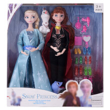 (3#) Frozen Elsa & Anna Princess Dressing Dolls 12.5IN Action Figure Gift Boxset