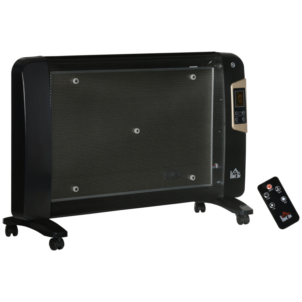 HOMCOM Mica Electric Space Heater, Portable Heater, 2 Settings 15-40C