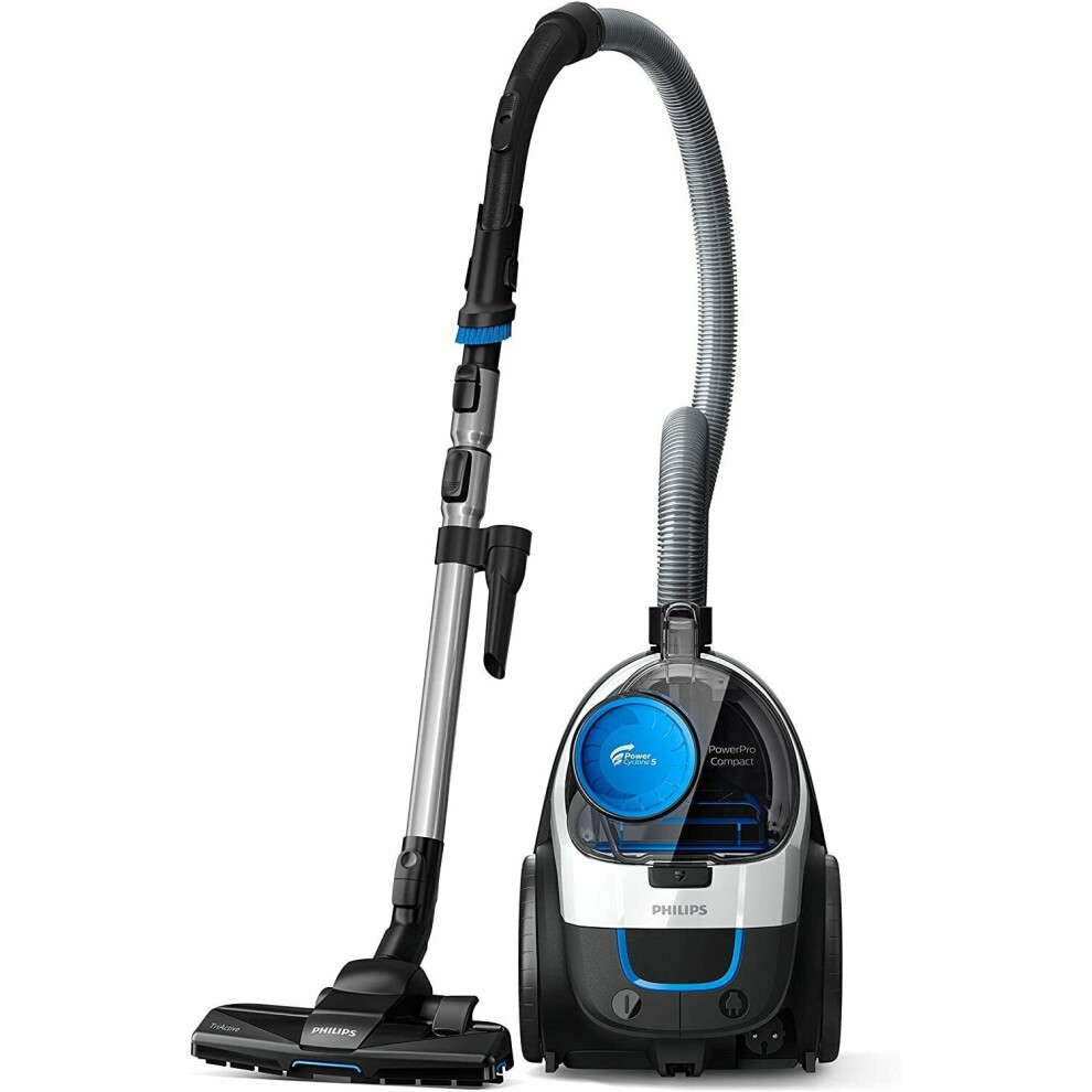 Philips Powerpro Compact Fc9332/09 - Bagless Vacuum Cleaner With Cyclonic System, 1.5 L Tank, Anti-Allergy Filter Black