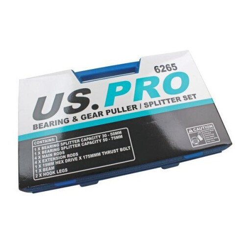 us pro US PRO Tools 14PC Bearing & Gear Puller / Splitter Set 6265